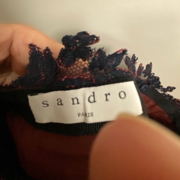 SANDRO 2 tone lace skirt, size 1 - Picture 8 of 8